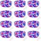 4th of July Patriotic Fairy Lights - 7ft Silver Wire Red White Blue String Lights - Battery Operated Micro LED Starry Moon Lights for Mason Jars, DIY Crafts, Party & Wedding Decor